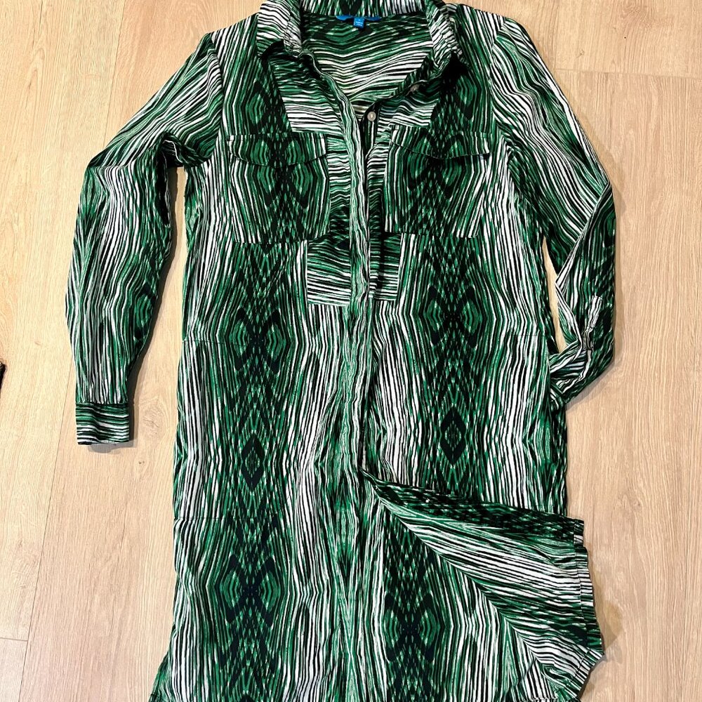 Derek Lam Kohl's Rio De Janeiro Design Collection Shirt Dress Small
